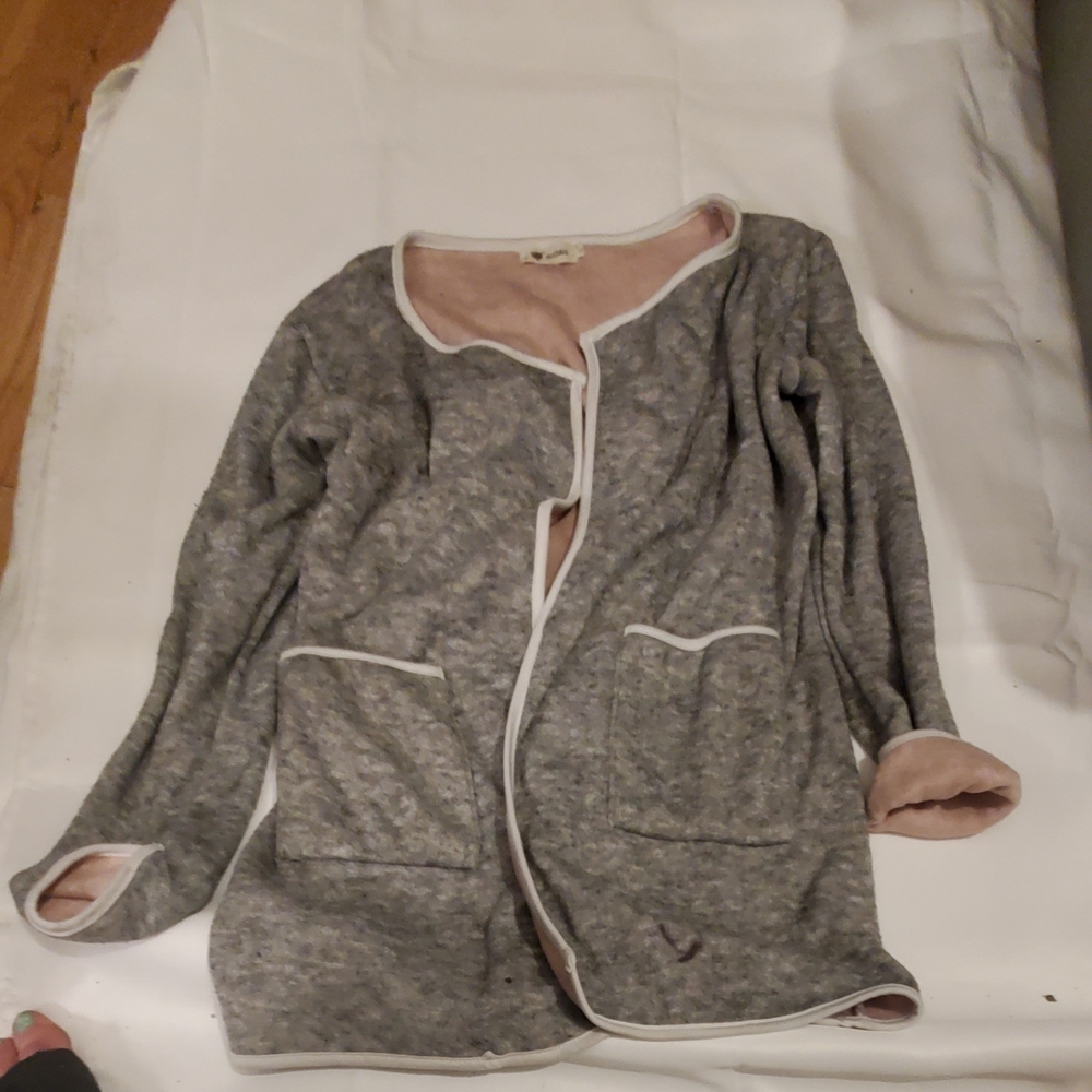 Gray Women's Cardigan Sweater